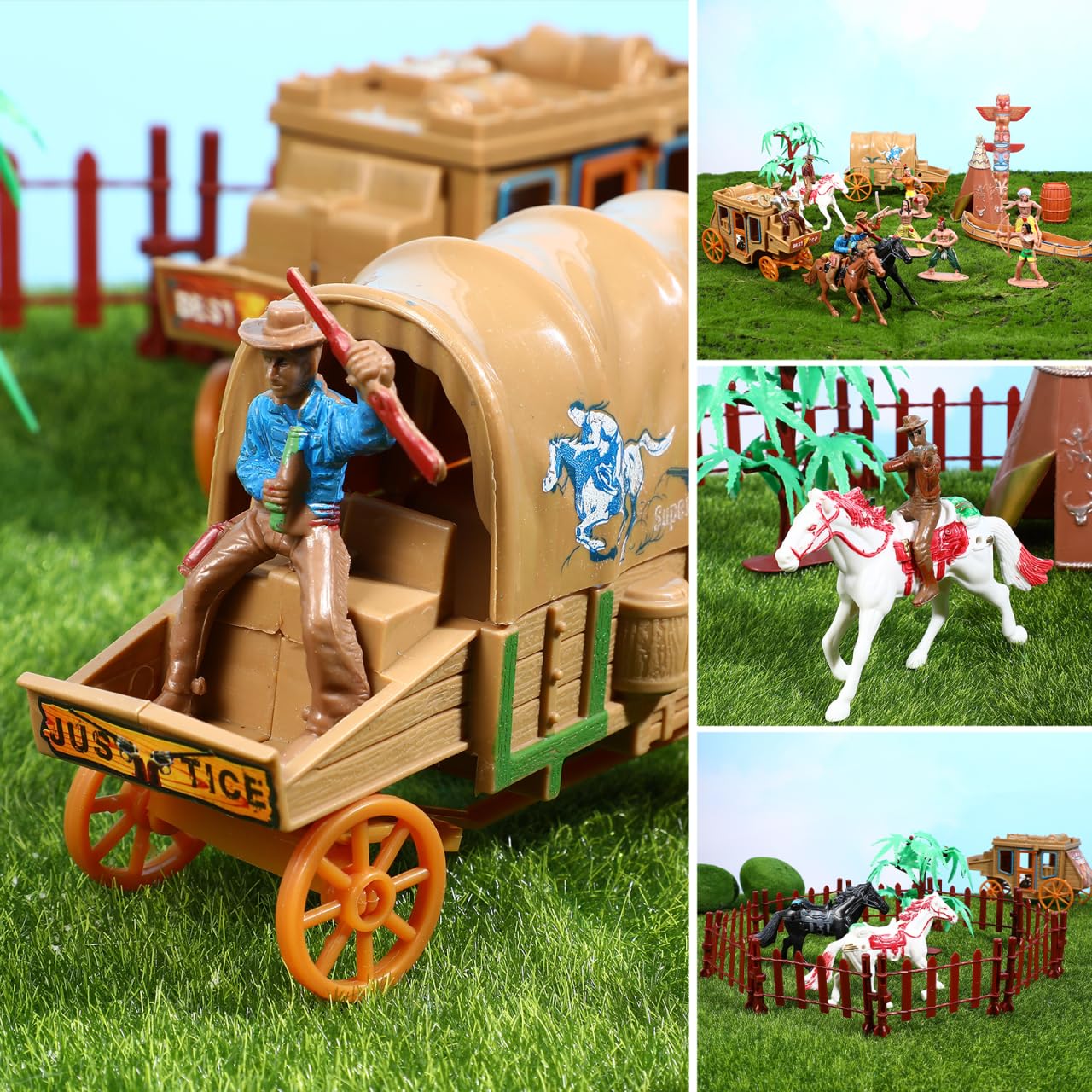 NUOBESTY 1 Set Indianer Modell Dekorationen Simulation Western Cowboy Modell Szene Charakter Cowboys Indianer Spielzeug Figuren Männer Dekoration Figur DIY Zubehör Tischdekoration