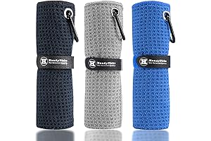 Handy Picks Microfiber Golf Towel with Custom Hook 16x16