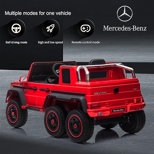 Miniatura 2 de ccko Auto eléctrico para niños, vehículo eléctrico para niños de 24 V 200 W, auto eléctrico Mercedes-Benz con licencia para niños con amortiguador