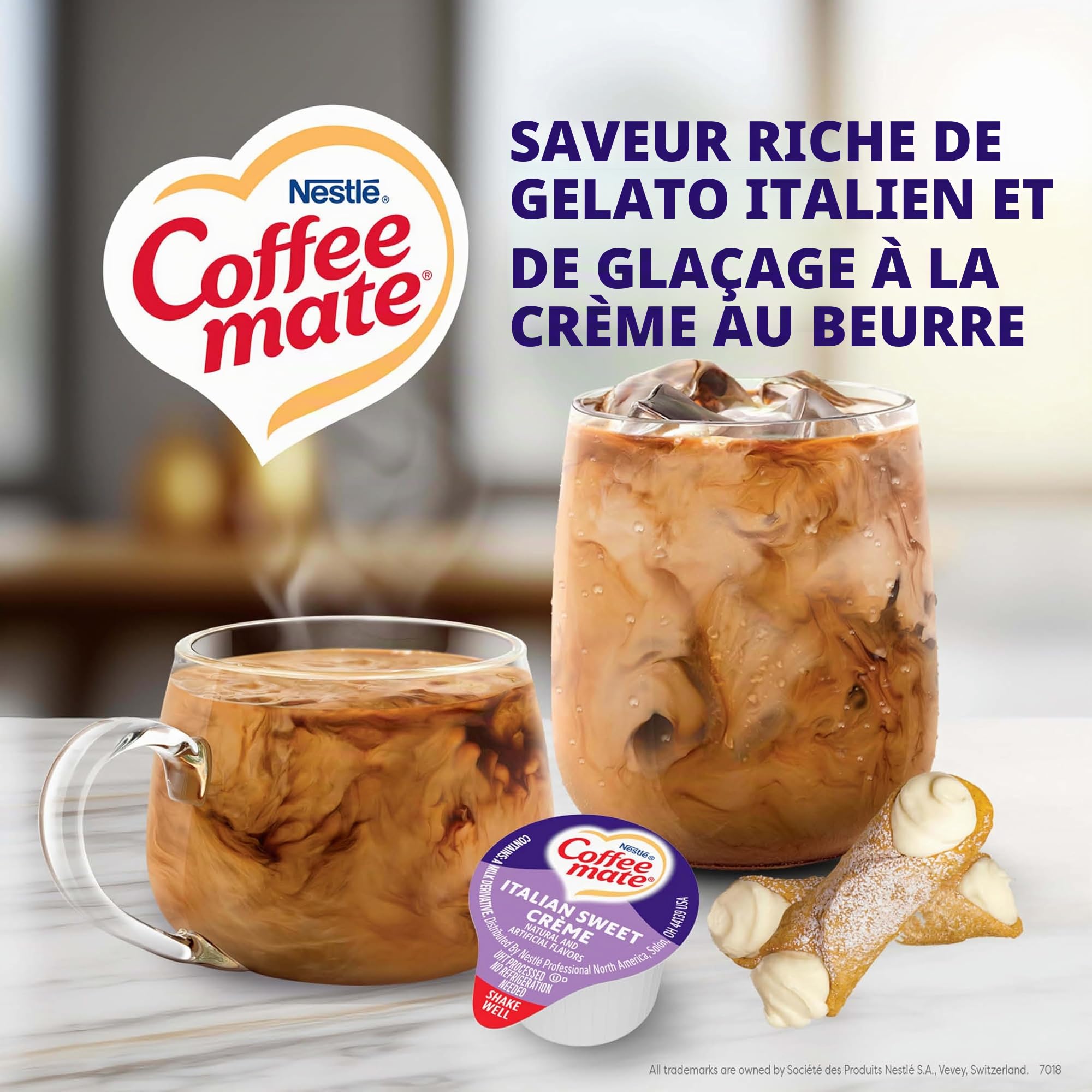 Coffee-mate Coffee Creamer, Italian Sweet Creme Liquid Singles (Pack of 180) by Coffee-mate