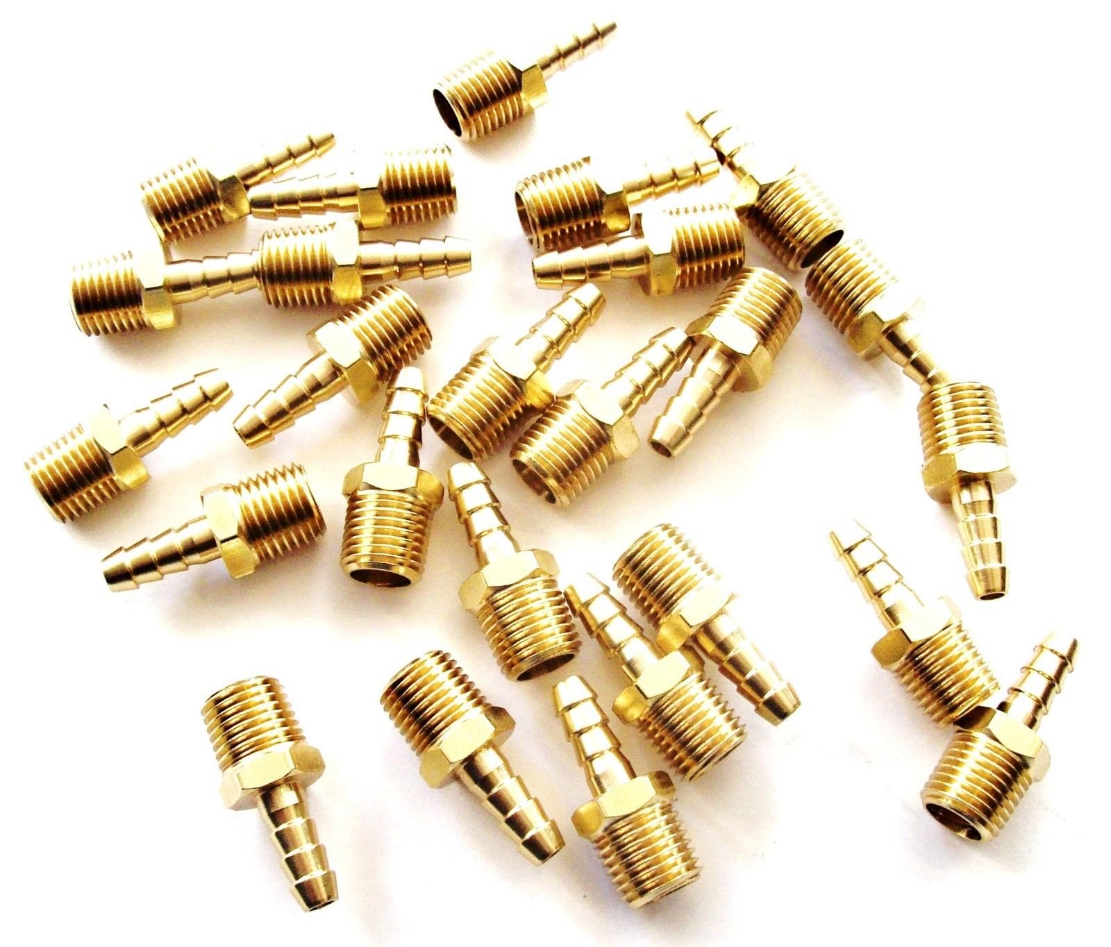 10 Goliath Industrial Solid Brass Air Hose Repair Fitting Splicer Barb BB7308