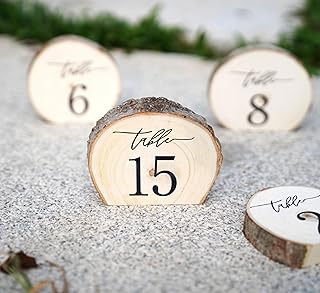 Rainbow Pana Wooden Table Numbers, 1-15 Wedding Table Numbers, Perfect f...