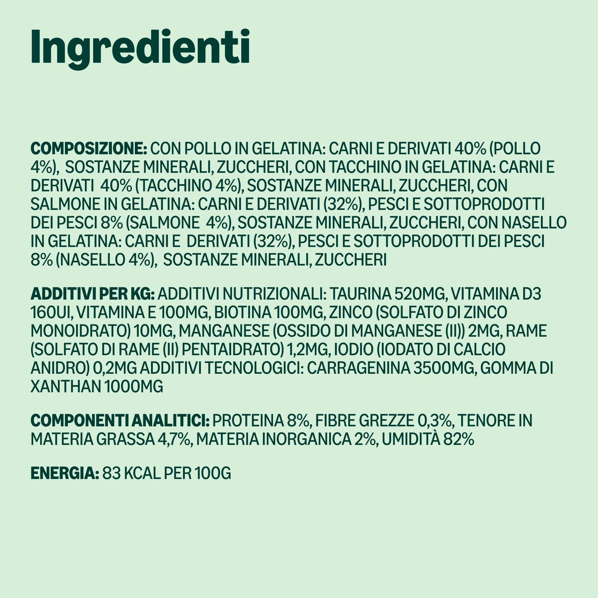 by Amazon Alimento completo senza cereali per gatti adulti, selezione mista in gelatina, 4,8 kg (48 confezioni da 100 g)