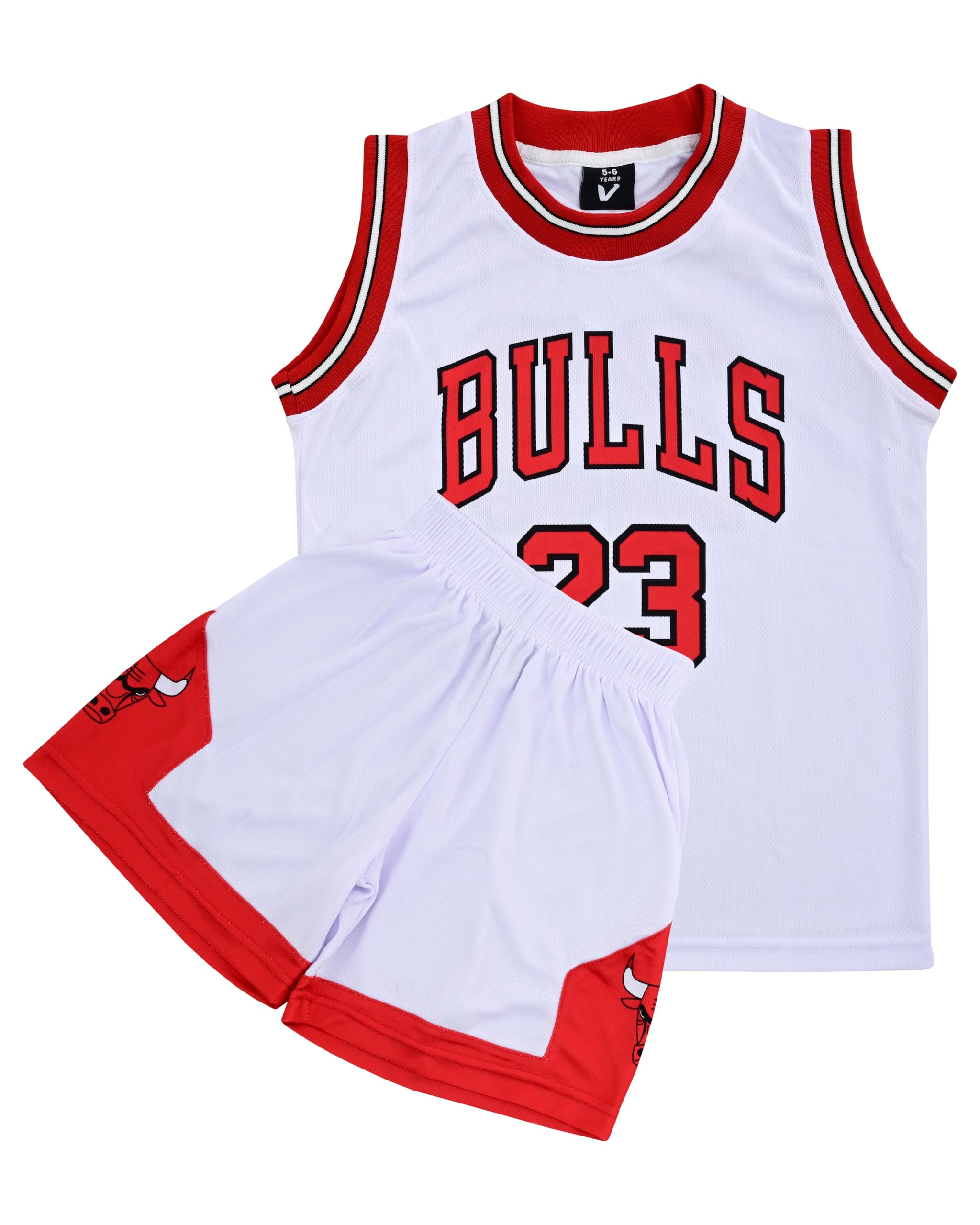 Youth Basketball Jerseys for Boys Girls Gradient Basketball Jersey Shorts for 2-14 Years Kids Training Uniform Sets