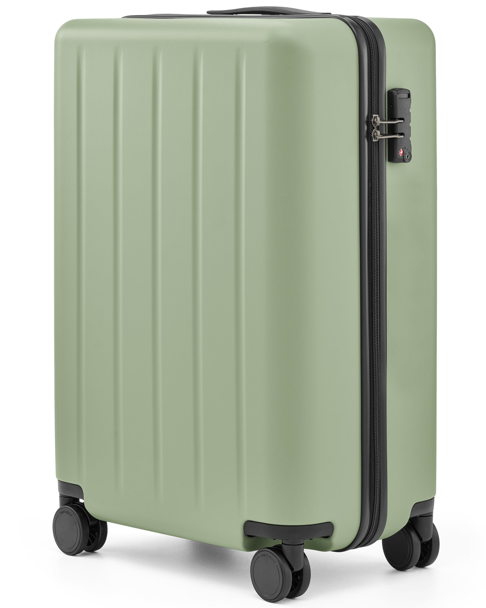 NINETYGO Hardside 20-Inch Carry on Luggage, Spinner Suitcases Airline Approved with Wheels, Lightweight Luggage with TSA Lock, 22 X 14 X 9 Inches (Sage Green, Danube Plus)