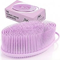 Vista 32 de Nuevo exfoliante de silicona exfoliante Avilana fácil de limpiar, ecológico, larga duración, y más higiénico que el lufa tradicional., Total 1, Rosa