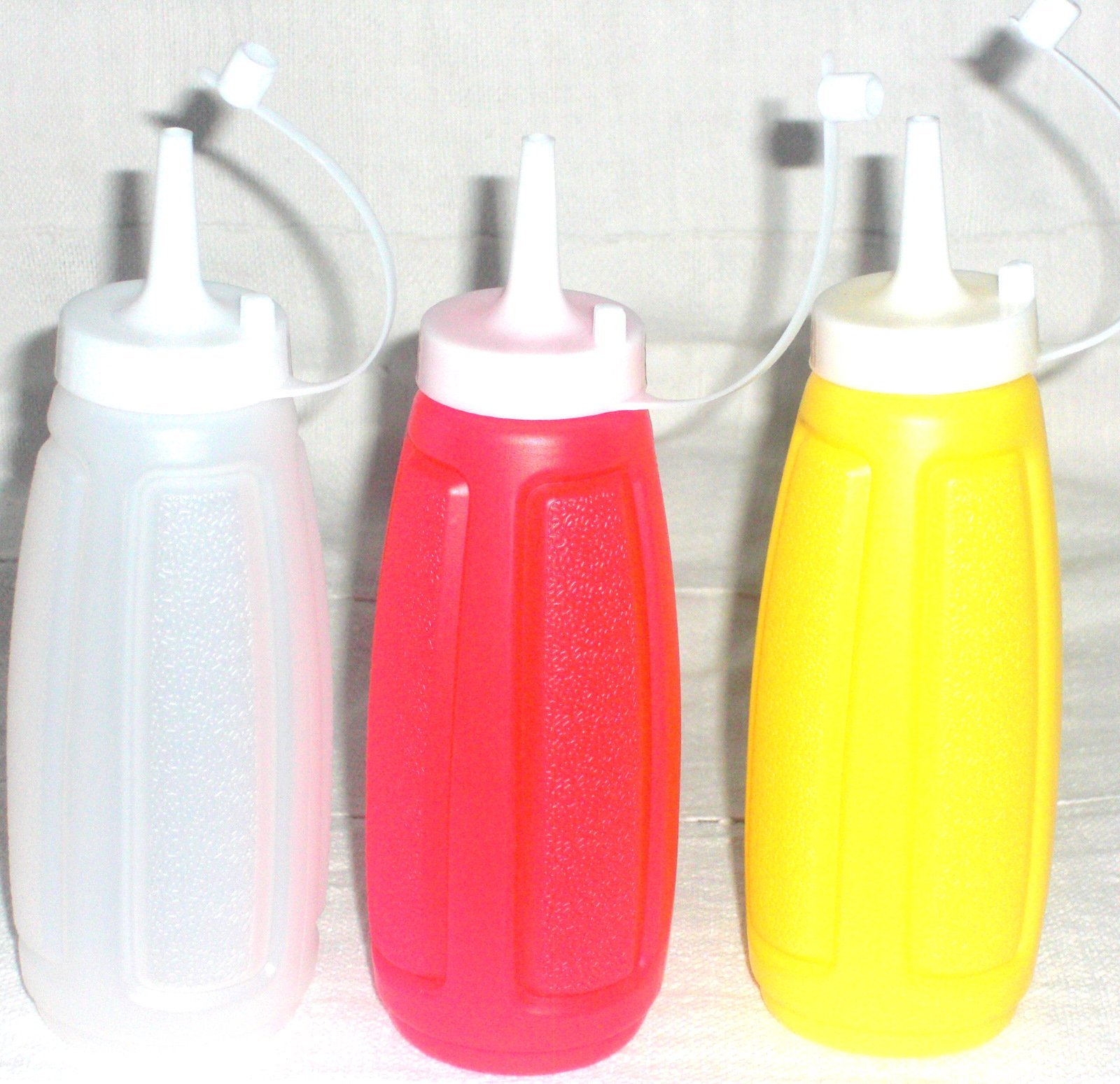 Retro Sauce Squeezers bottle dispensers (Triple Pack)