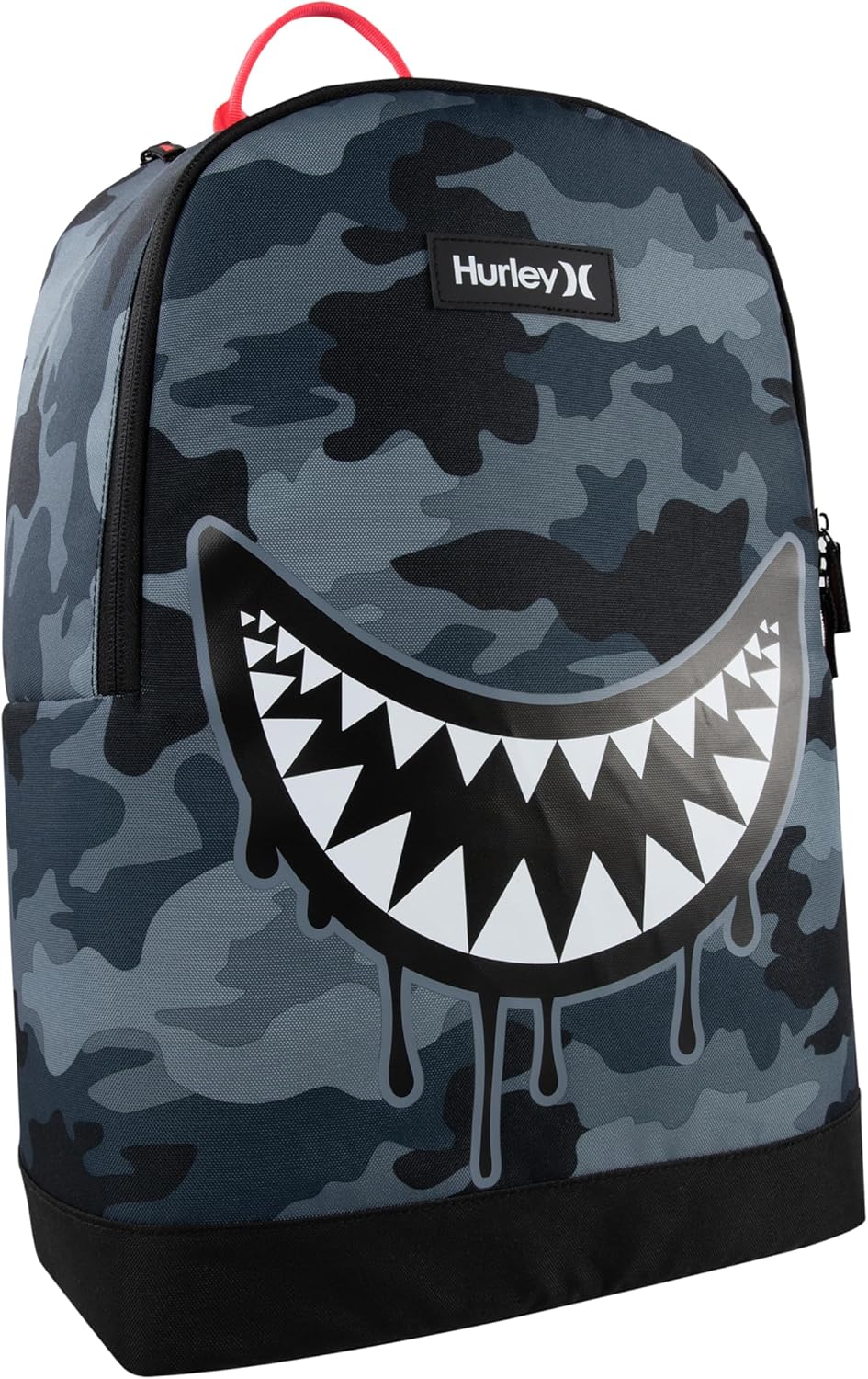 Hurley Unisex-Kids Graphic Backpack, Dark Grey Camo/Black, One Size