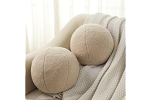 Wesiti Ball Pillows for Couch - Nordic Round Throw Pillows, 11.8 Inches
