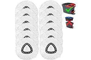 12-Pack Spin Mop Replacement Heads: Upgrade Your Cleaning Routine