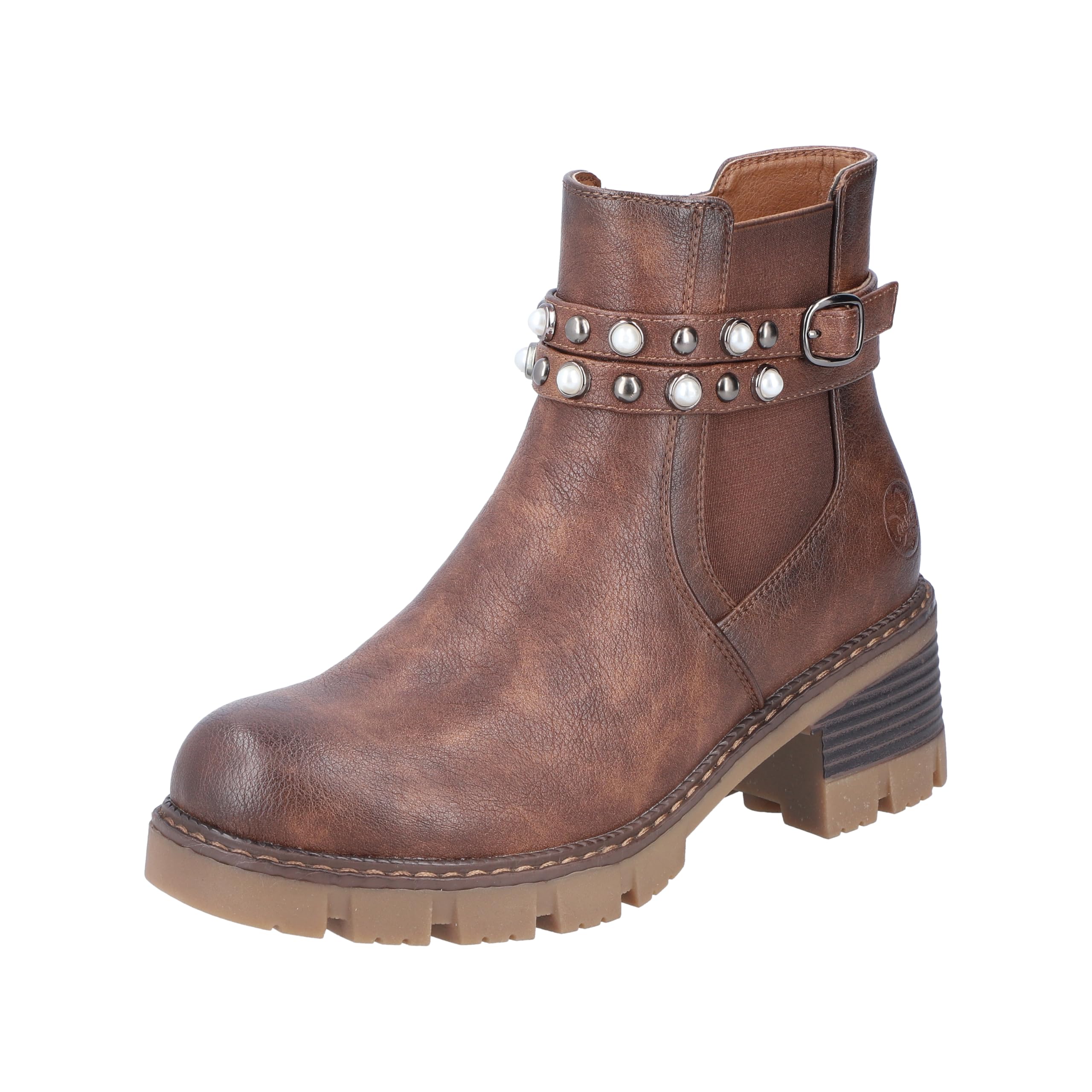 Rieker Women's 92064 Ankle Boot (Brown, UK Footwear Size System, Adult, Women, Numeric, Medium, 4)