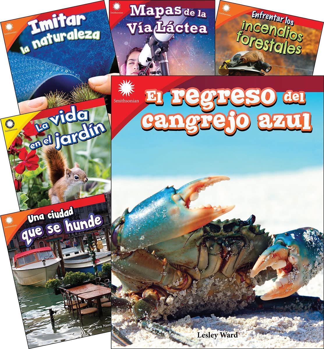 Smithsonian Informational Text: The Natural World Spanish Grades 2-3: 6-Book Set (Book Collection) (Spanish Edition)