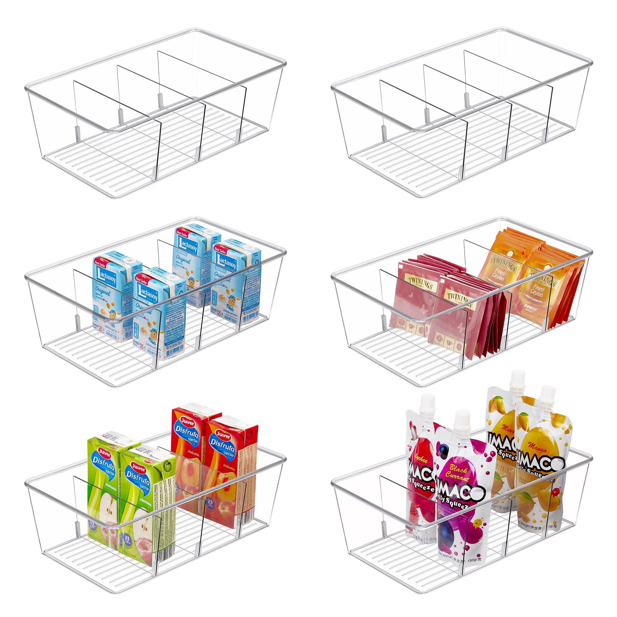 Vtopmart 6 Pack Food Storage Organizer Bins
