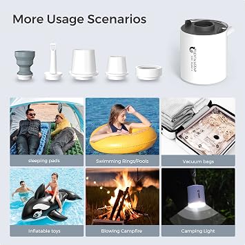 Flextailgear Tiny Air Pump X Grey Bundle with Protective Organizer Mini Storage Box