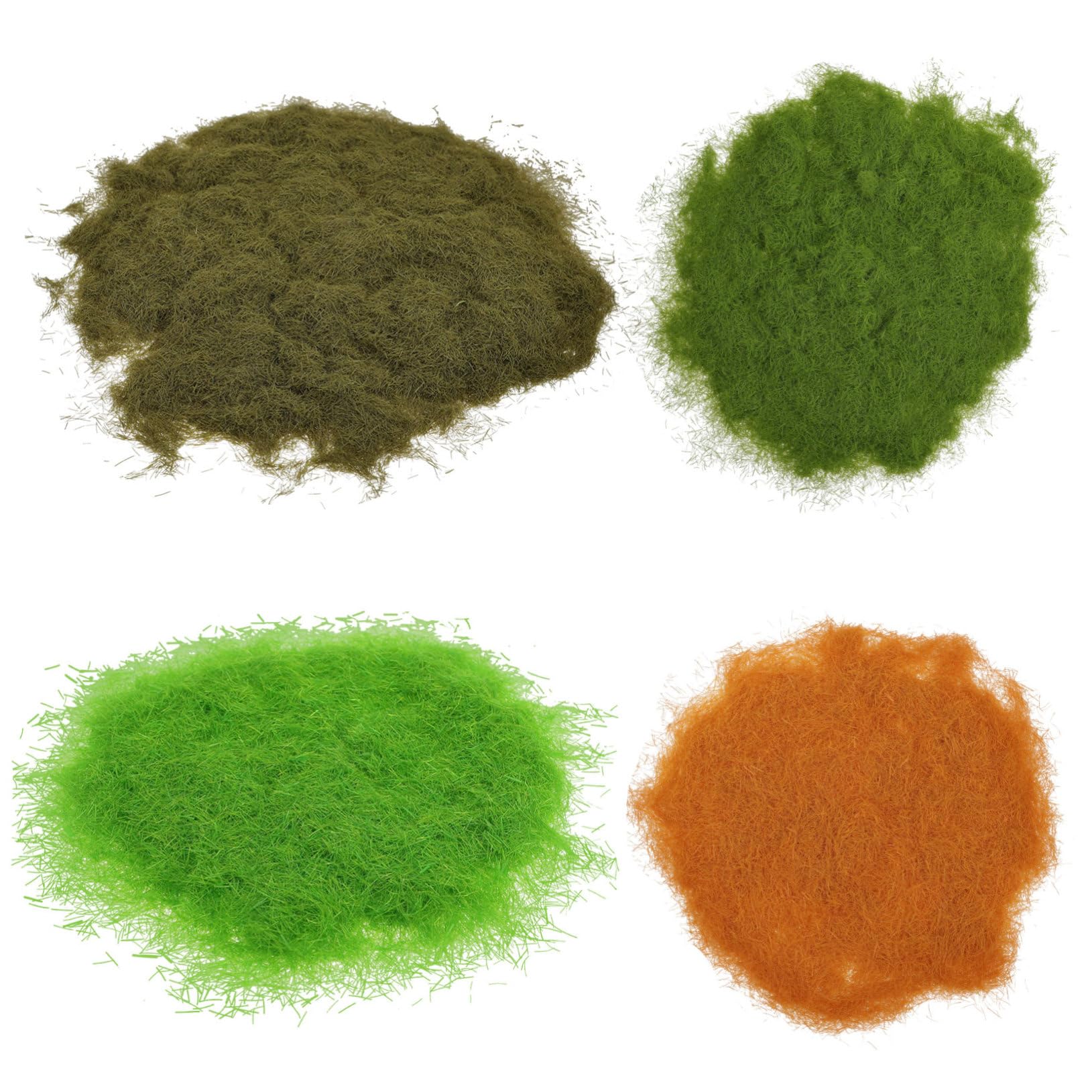 COHEALI Gardening Fake Moss 4 Pack Moss Powder Craft Green Grass Decor DIY Landscape Ornament Set