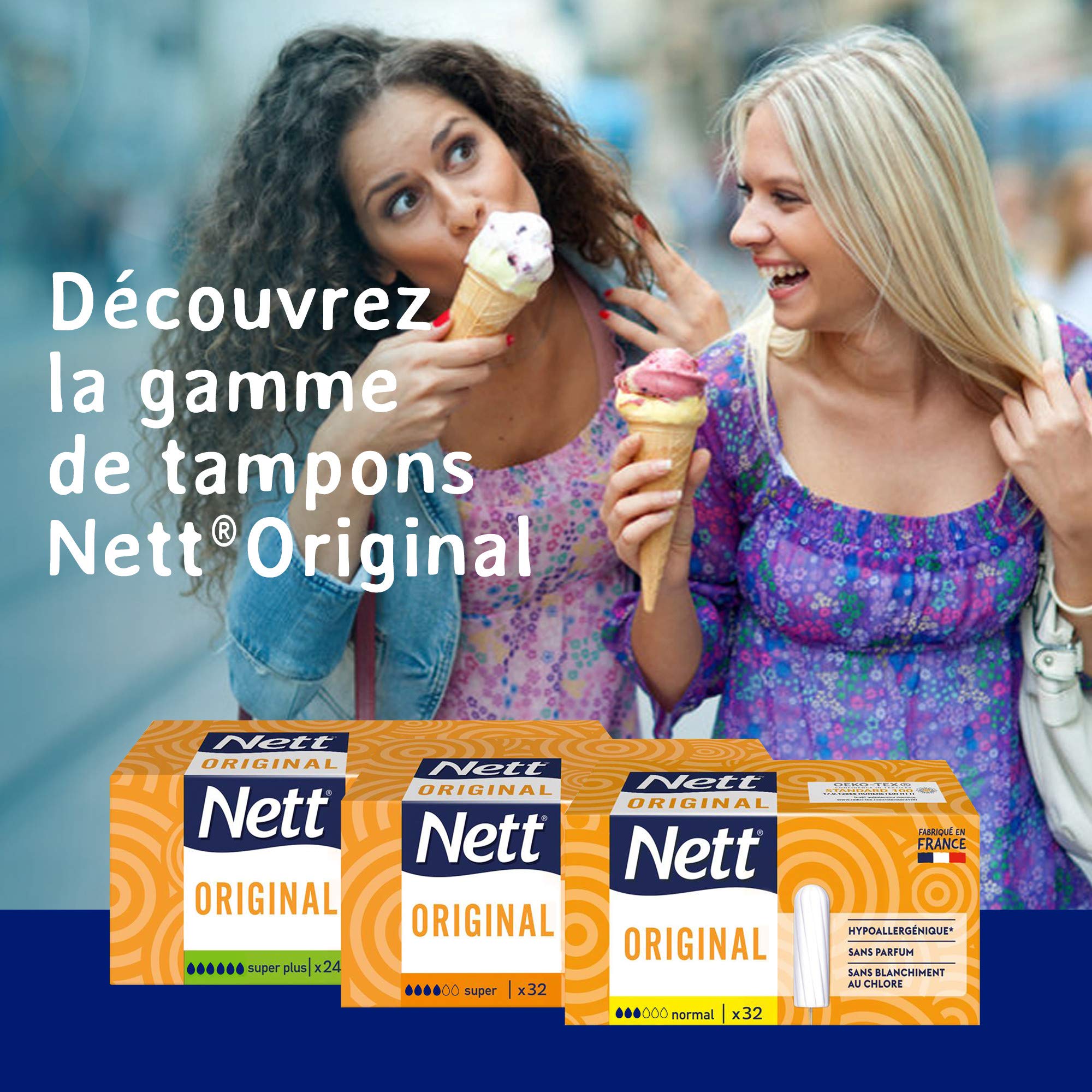 Nett Original - Tampone senza Applicatore, Confezione da 32 Tamponi