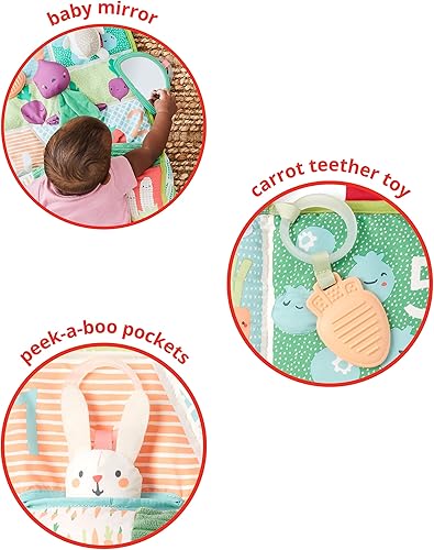 Vista 14 de Skip Hop Gimnasio para bebés, Farmstand Grow & Play, Green & Baby Musical Toy Maracas, Farmstand, Mara-Corns