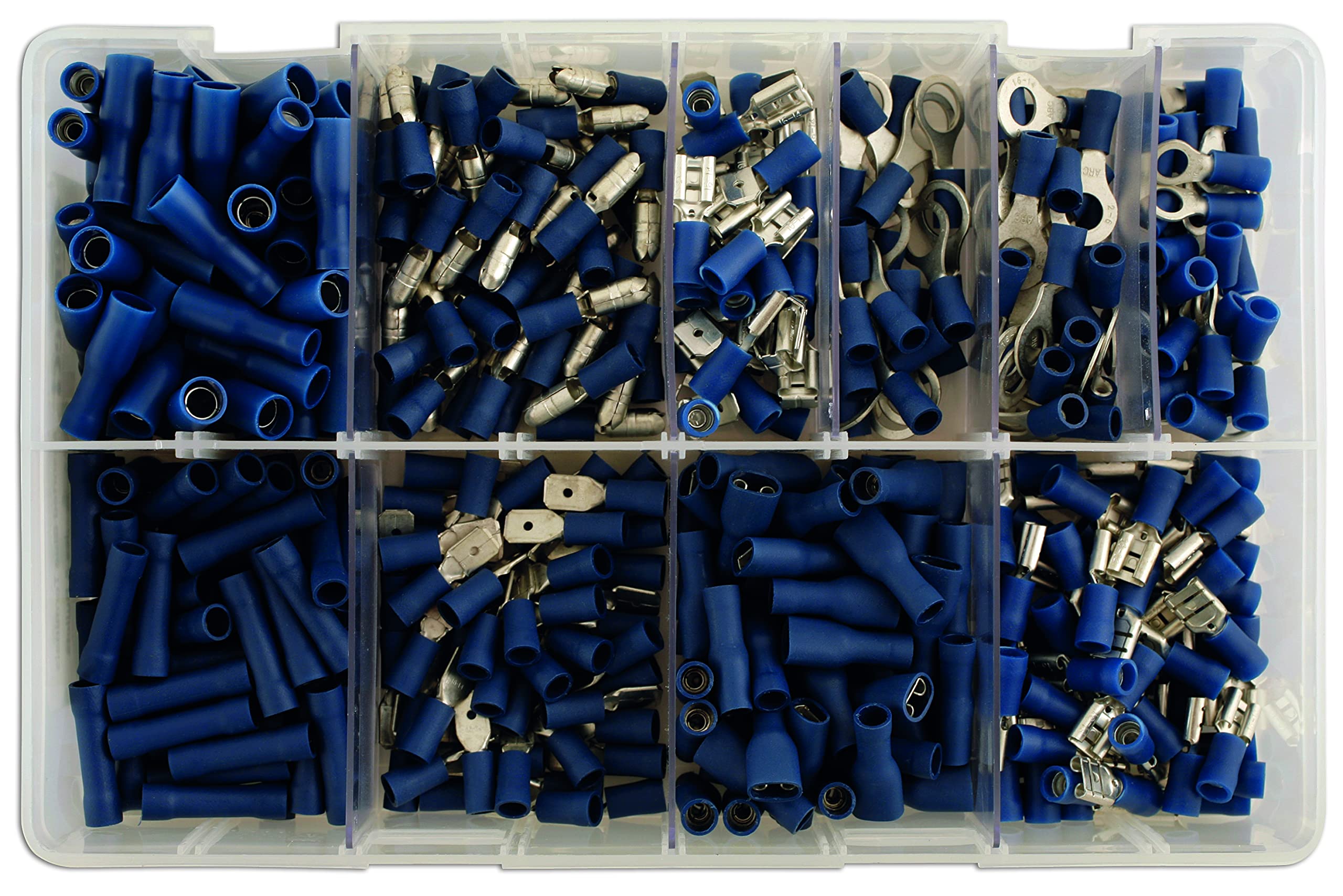 CONNECT 31851 Conectores Cable, Terminales Variados, Color Azul