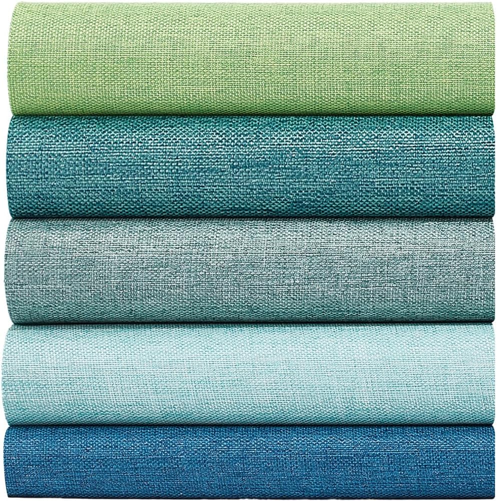 10 Sheets 13.7 x 11.8 Inch Linen Book Cover Fabric 5 Colours for A5 A8 Books Binding Fabric Surface Paper Bottom Book Cover Archival Book Binding Material Reusable