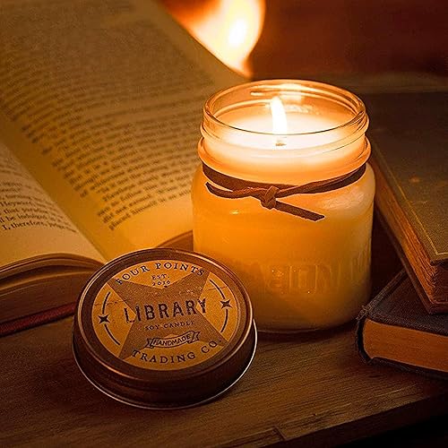 Miniatura 9 de Vela perfumada de la biblioteca  Vela de aromaterapia 100% soja  Ideas de regalo perfectas para los amantes de los libros para cumpleaños,