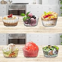 Vista 6 de DEAYOU Paquete de 100 tazas de postre de 5 onzas con cucharas, taza pequeña de mousse de plástico, taza de postre de parfait desechable