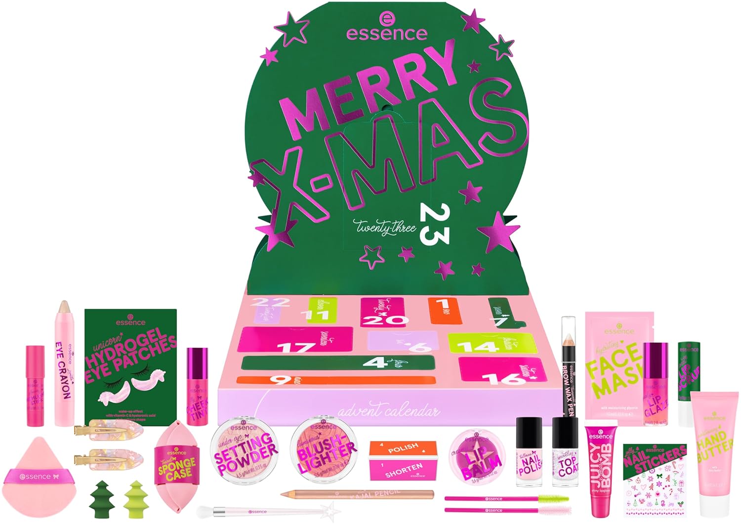 essence Adventskalender little X-MAS WONDER – Beauty Geschenk für Frauen & Mädchen, Make-up Advent Calendar 2025, vegan, ohne Parabene, 1er Pack