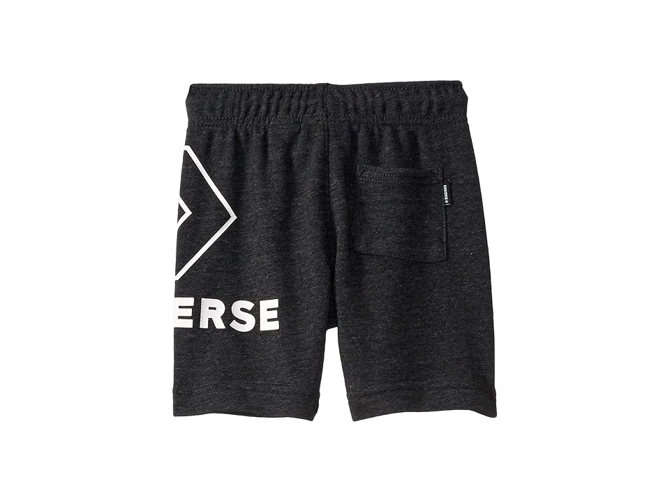 

Converse Kids Wrap Around Logo Shorts (Little Kids) (Black Heather) Boy's Shorts