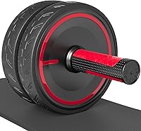 Vista 8 de READAEER Ab Roller Wheel, Heavy Duty Workout Equipment for Home Gym, Professional Metal Handle with Rubber Surface Abdominal Exercise Wheel for