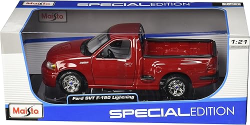 Maisto Vehículo de camión fundido a presión a presión Ford SVT F-150 Lightning a escala 1:21