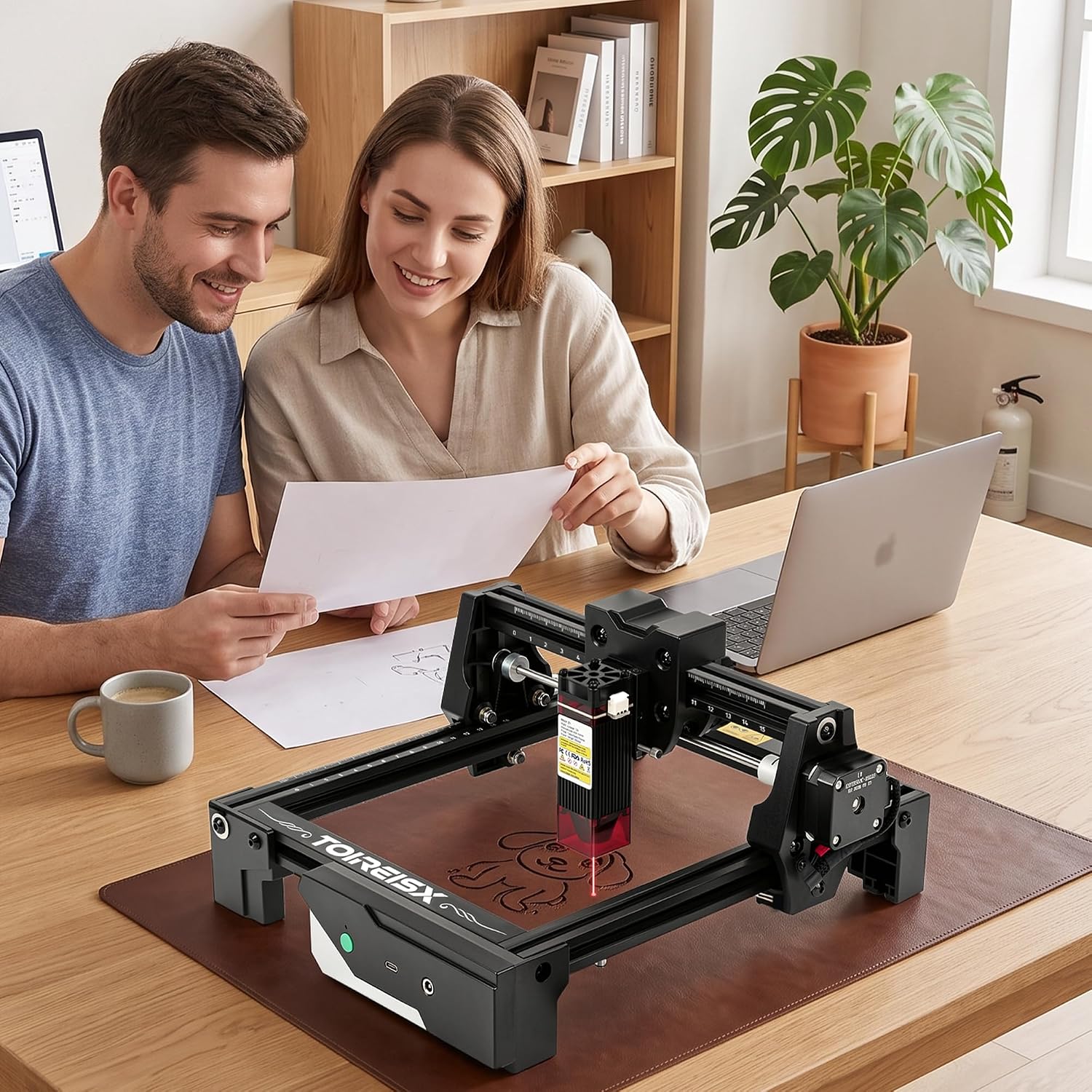 TOIREISX Z1 3500mW Laser Engraver, 150x150mm Working Area