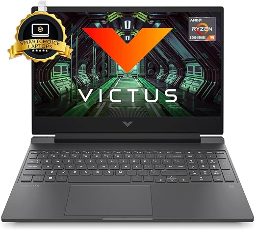 HP [Smart Choice] Victus Gaming Laptop AMD Ryzen 5 5600H 15.6 “(39.6 cm) FHD IPS (8GB RAM/512GB SSD/AMD Radeon RX 6500M Graphics(4GB…