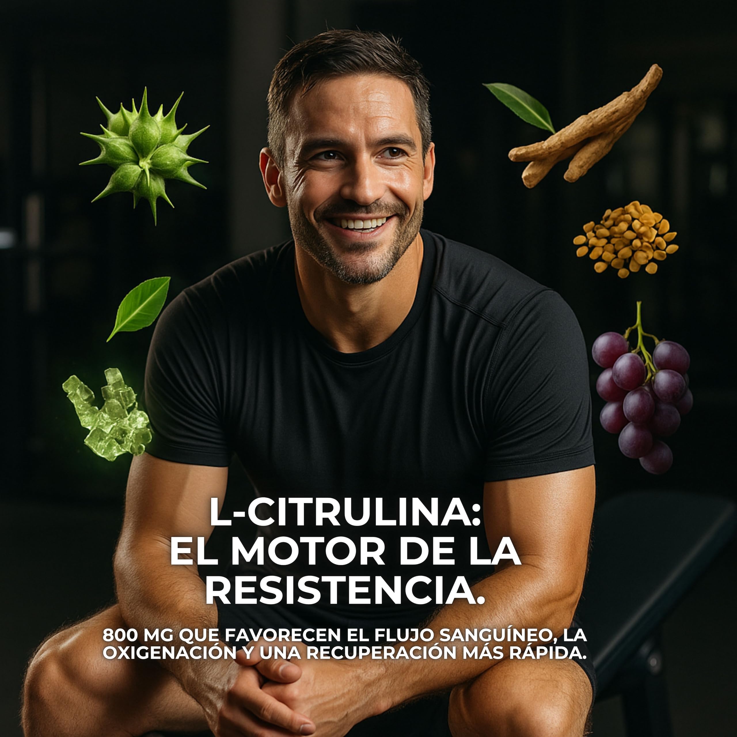 Potenciador testosterona y libido hombre, Tribulus Terrestris 90% Saponinas – Alpha Pro – Fórmula 5 en 1 con KSM-66® Ashwagandha, Fenogreco, L-Citrulina y Resveratrol – Fuerza, Energía y vitalidad.
