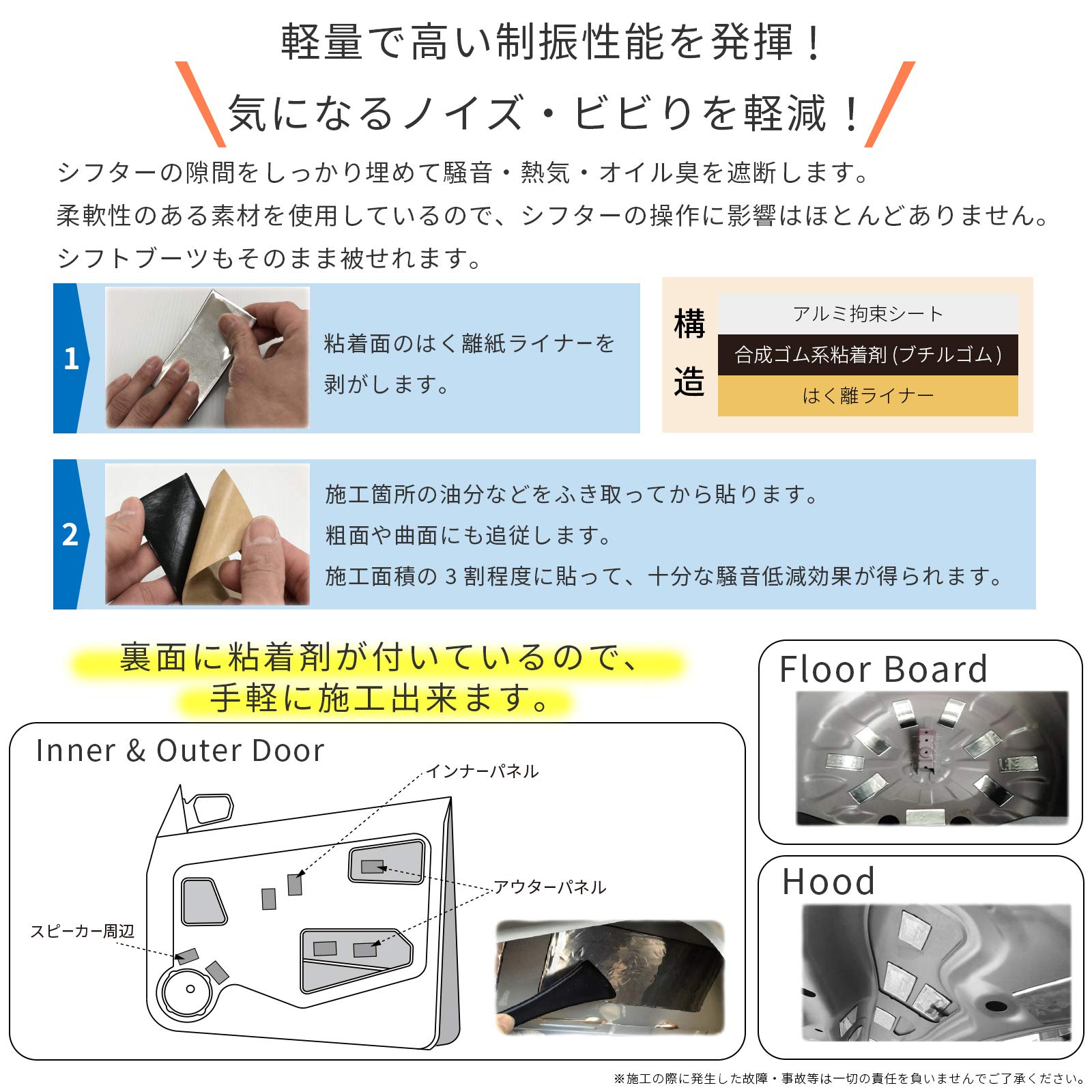 Amazon.co.jp: レジェトレックスD300-N ポイント制振材 1.5