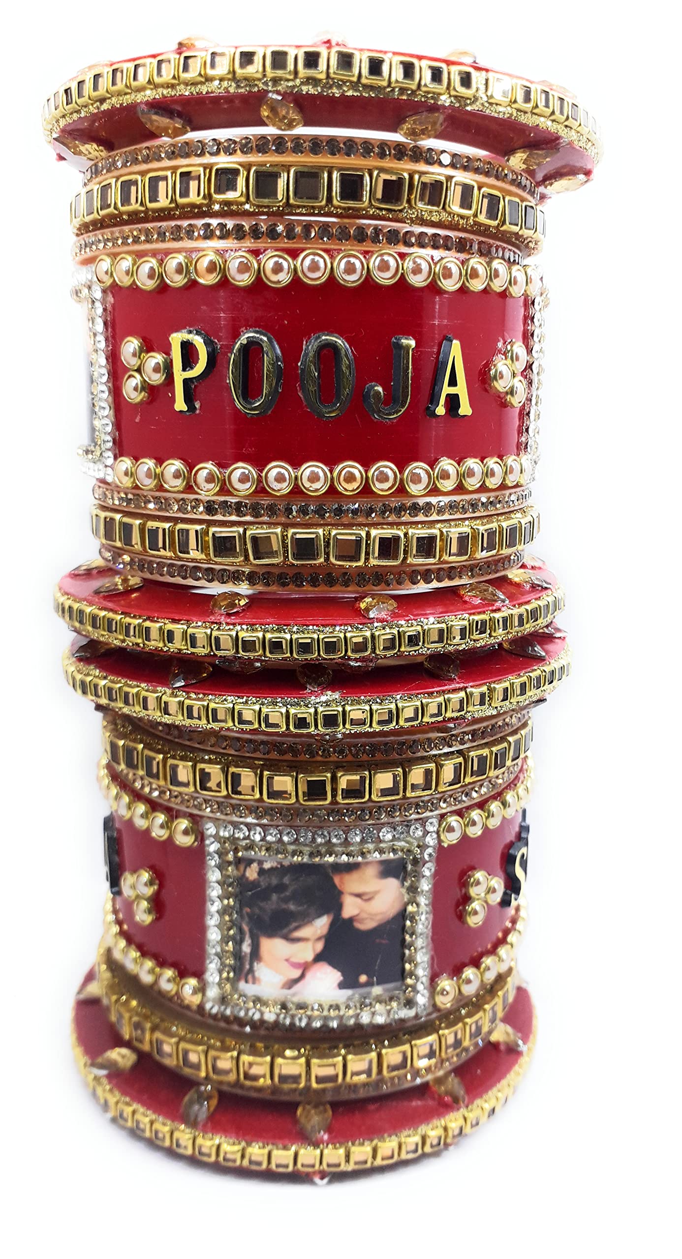 Naseem bangle Womens Name and pic chuda set (B08L7T5H32) Amazon Price History, Amazon Price Tracker