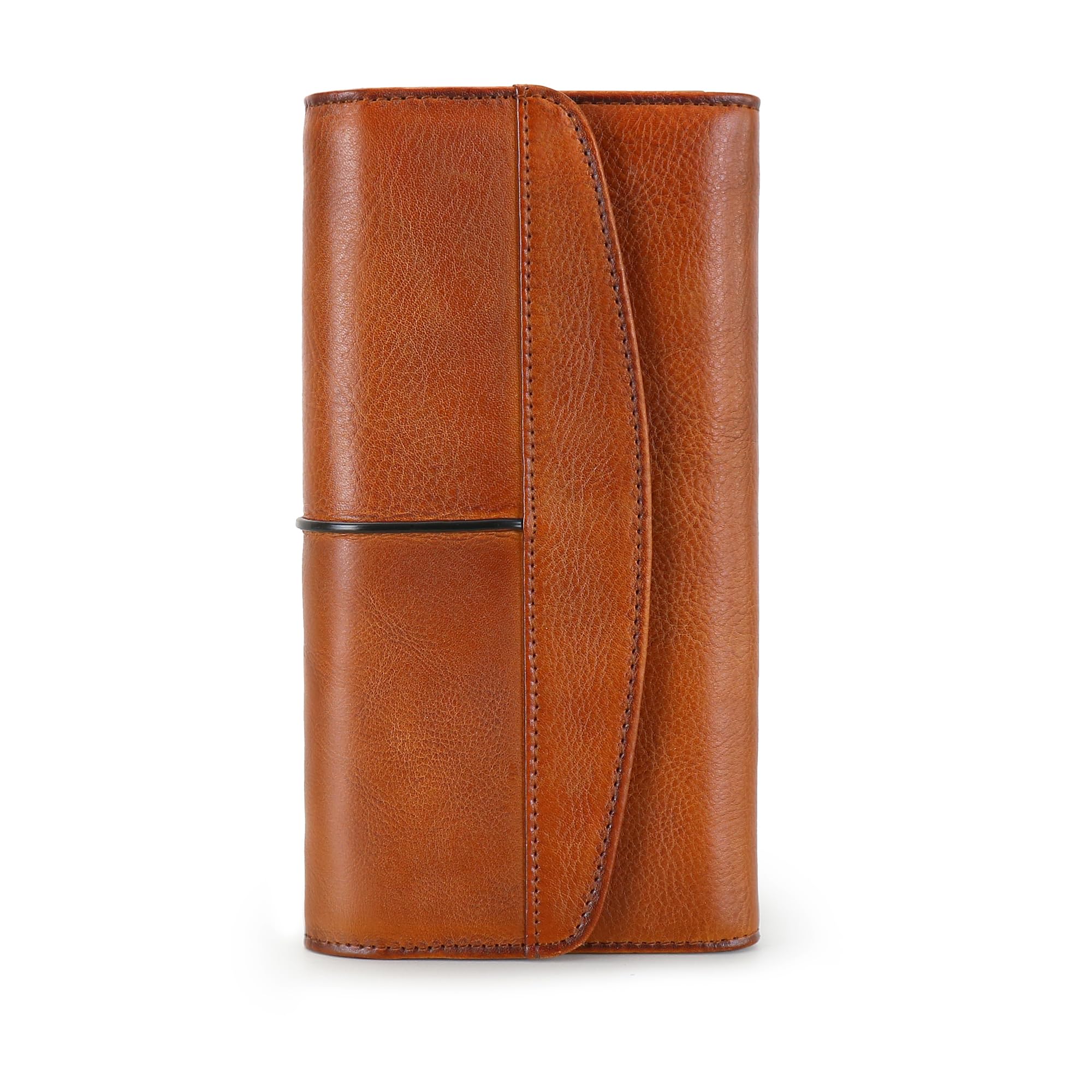 LETEULO Womens Leather Wallets Handmade Ladies Clutch Wallet Organizer Card Holder