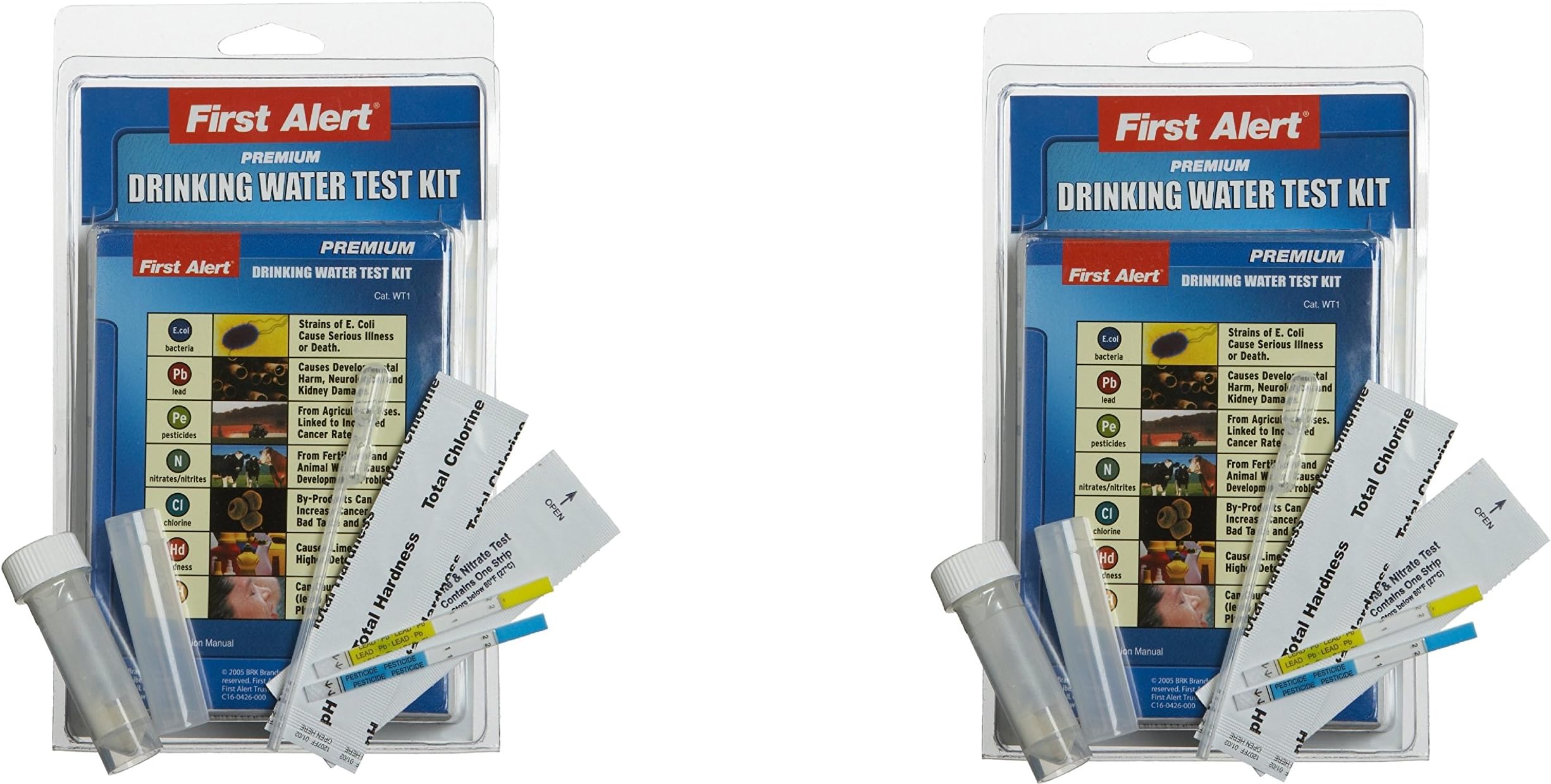 First Alert WT1 Drinking Water Test Kit (2 Pack)