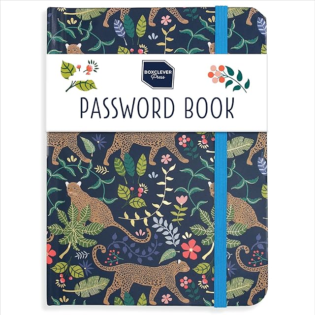 Boxclever Press Password Book. Never Forget a Password Again! Easy to Use Password Book with Alphabetical Tabs for All Your Internet Details. Untitled Password Book Small 11 x 15.5cm