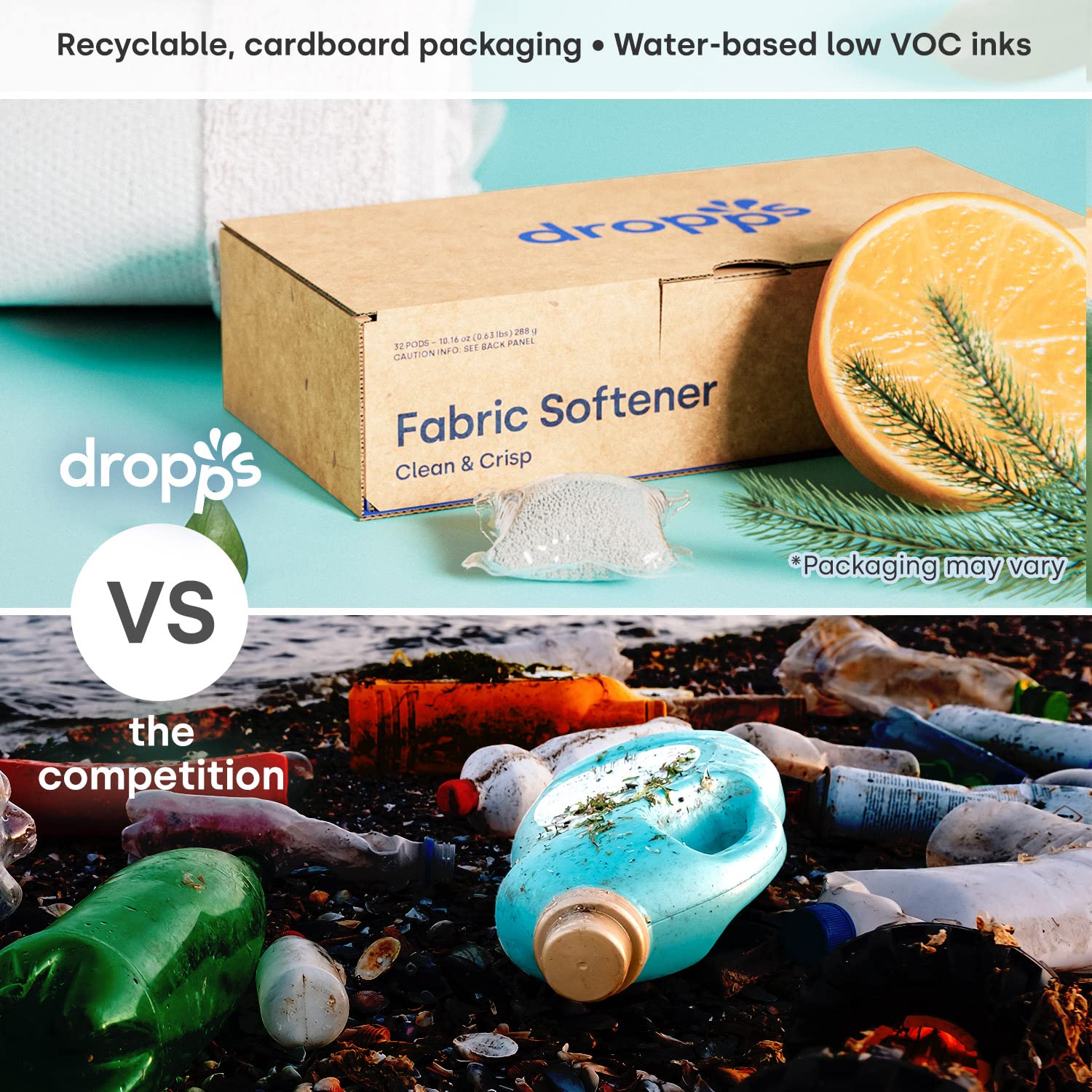 Buy Dropps Fabric Softener Pods Clean & Crisp 32 Count Keeps