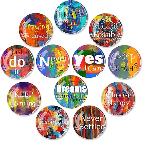 Vista 19 de 12 unidades de imanes de vidrio para nevera, calcomanía para nevera, decoración de imanes para nevera, imanes fuertes para nevera para cocina