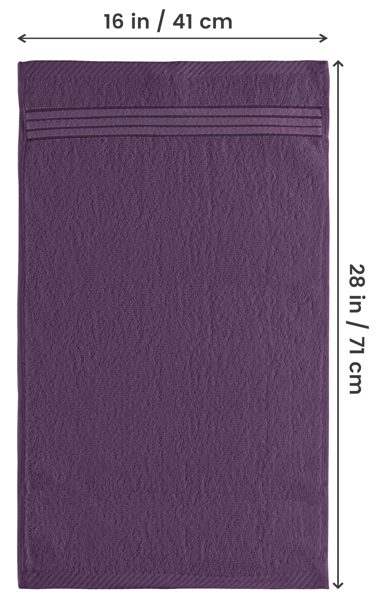 Utopia Towels Asciugamani premium, 100% cotone pettinato filato ad anelli, ultra morbidi e molto assorbenti, 700 g/m², asciugamani extra spessi, 40,6 x 71,1 cm, qualità hotel e spa, 6 pezzi