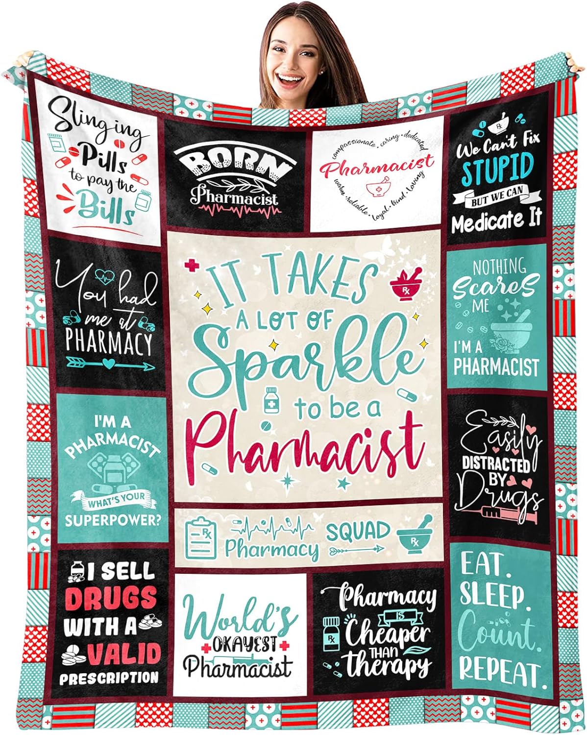 Pharmacist Gifts Blanket 60" X 50", Pharmacist Gifts for