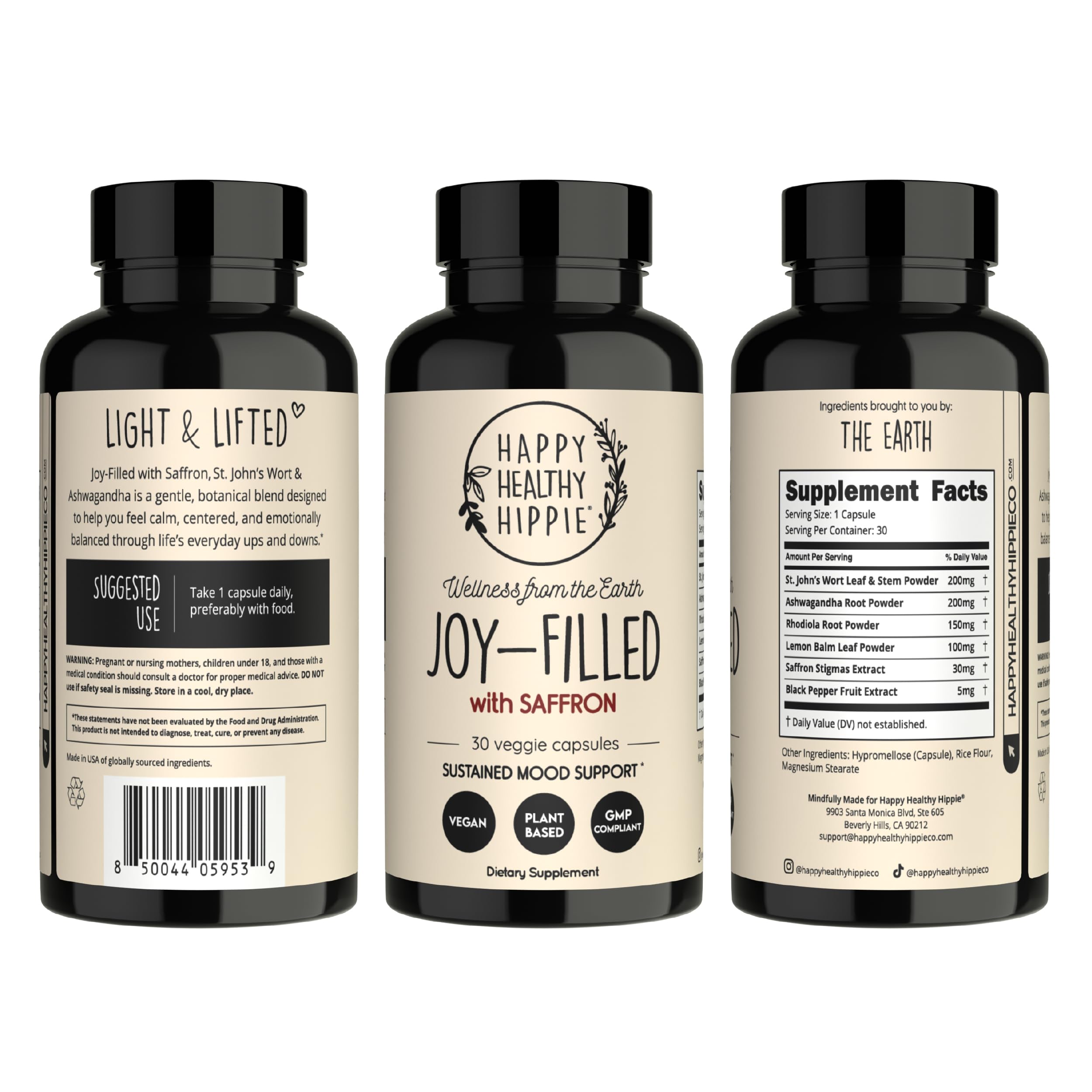 Joy-Filled Saffron Mood Support Supplement with 30 Mg Extract, Vegan, 30 Ct — Amazon image 9