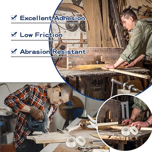 Miniatura 6 de DOSTATNI Cinta deslizante de 2 rollos para cajones cinta de baja fricción cinta transparente resistente a la abrasión para reparación de cajones