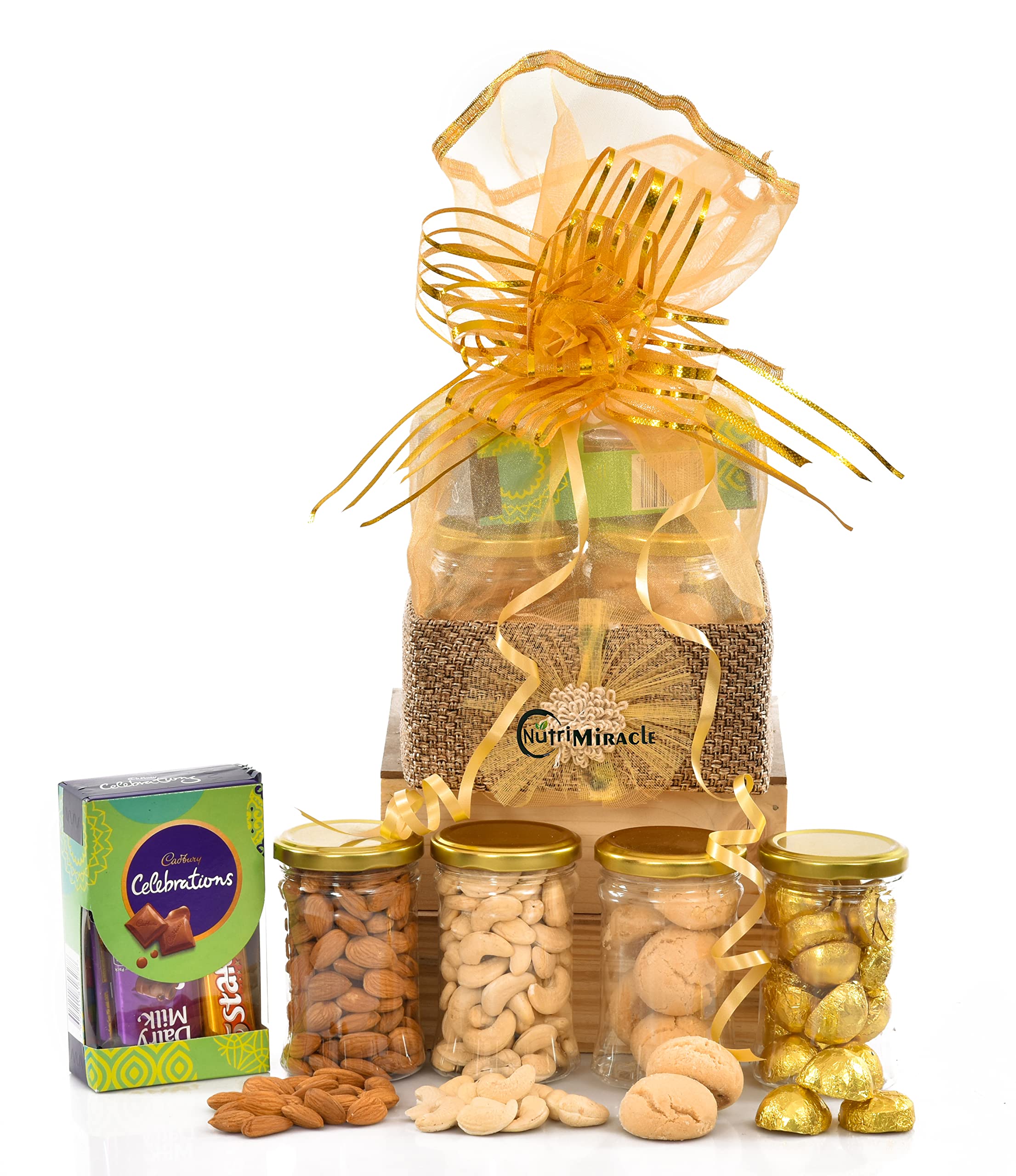 NUTRI MIRACLE Nut and Chocolate Gift Hamper for Corporate Events and Employees | Diwali Hampers for Gifting (B08PZ72J5G) Amazon Price History, Amazon Price Tracker