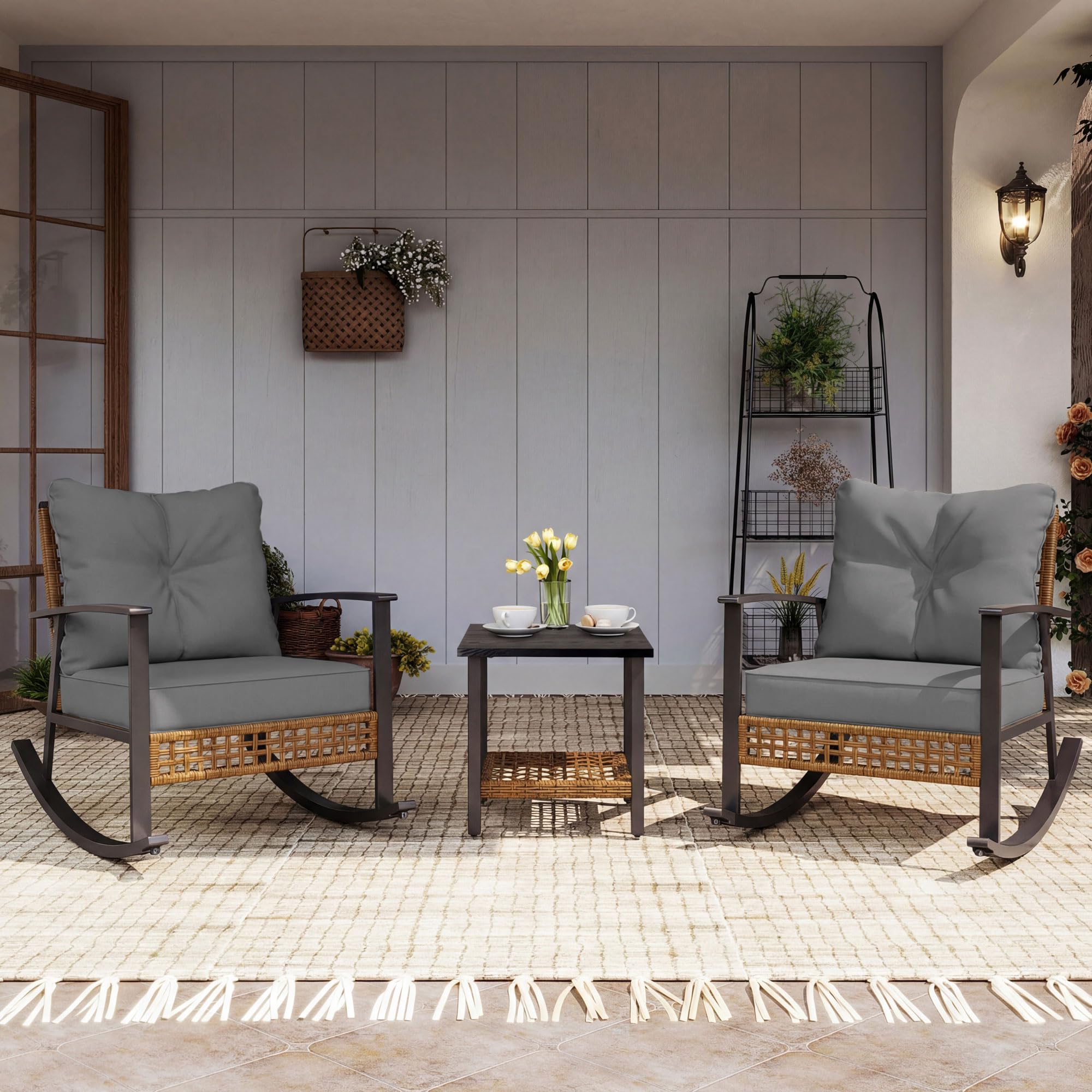 LAUSAINT Rocking Bistro Set