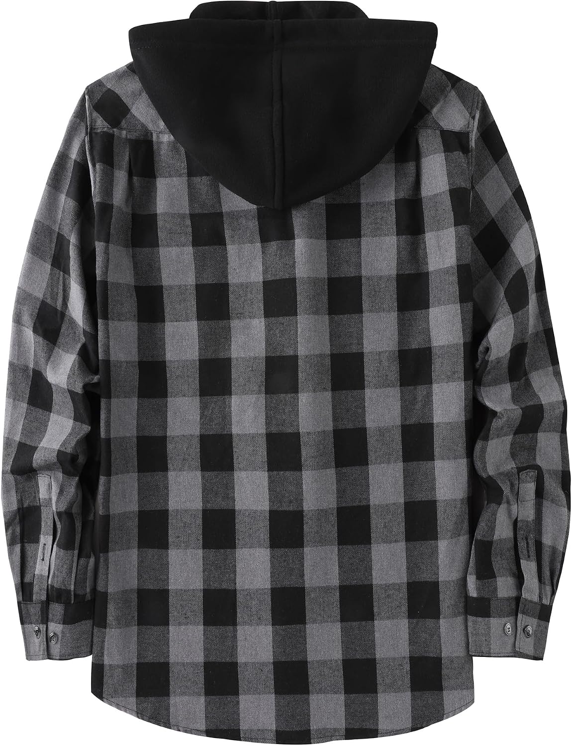 Hooded Flannel Shirts for Men Plaid Long Sleeve Flannel Jacket Hoodies