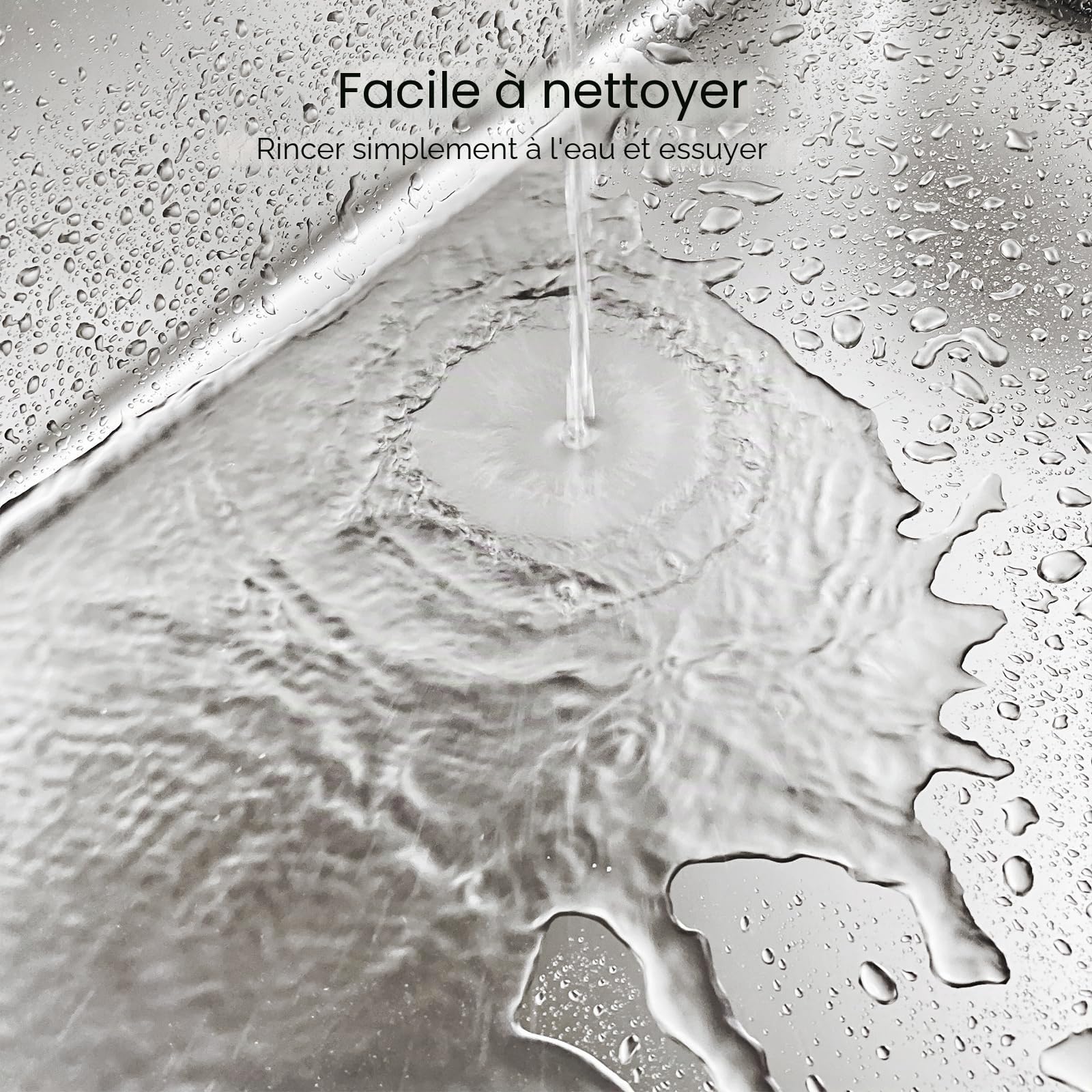 PTLOM Bac Litiere pour Chat Inox Acier Inoxydable Alimentaire: Bac à Litière Chat Entrée Basse Chats âgés, Bords Arrondis – Antirouille, Antiadhésif Convient aux Foyers avec Plusieurs Chats 60x40x20cm