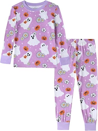 Toddler Kids Soft Bamboo Viscose Long Sleeve Top and Pants Clothing Set–2-Piece 2-9Y Boys Girls Outfit