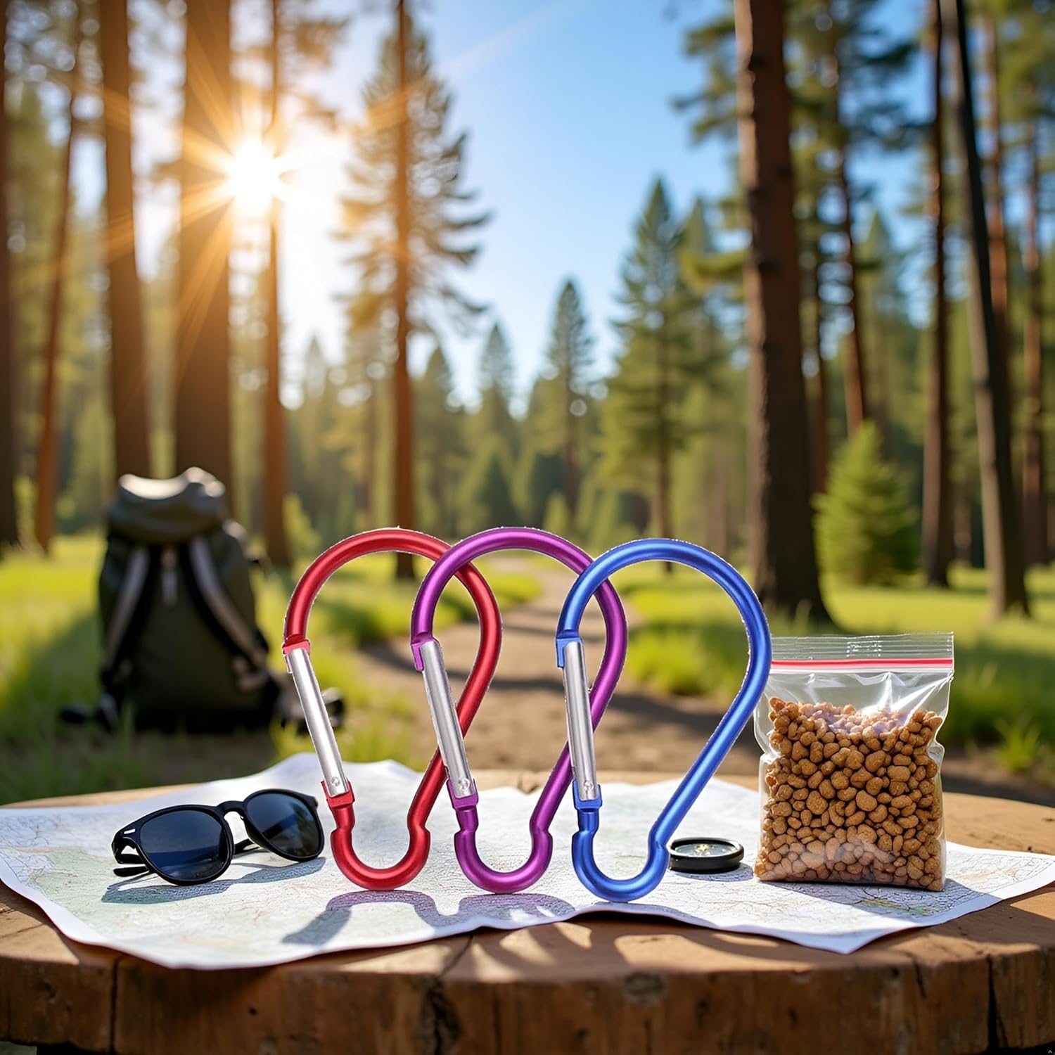 5Pcs Carabiner Clip 4 inch Aluminum Carabiner Clip Big Spring Snap Key Chain Hook Caribeaner for Durable Carabeaner Keychain Clip Great for Keychains and Gear Organization Accessory Outdoor - Image 8