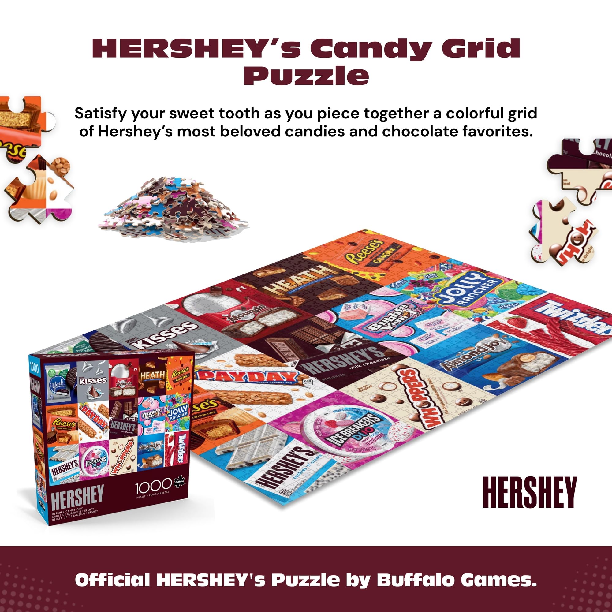 Amazon.com: Buffalo Games Hershey Candy Grid 1000 Piece Jigsaw